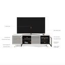 Align 7479ME Tall Entertainment Cabinet | Ebonised Ash