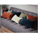 Amsterdam Velvet Rectangular Cushion | Vine Green