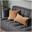 Amsterdam Velvet Rectangular Cushion | Caramel