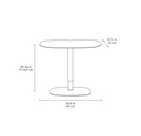 Soma 6331 Lift Desk | Natural Walnut