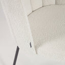 Sofia Dining Chair | Ivory White Boucle