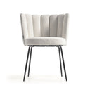 Sofia Dining Chair | Ivory White Boucle