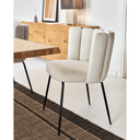 Sofia Dining Chair | Ivory White Boucle