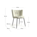 Sofia Dining Chair | Ivory White Boucle