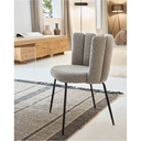 Sofia Dining Chair | Stone Grey Boucle