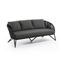 Cally 3 Seater Patio Sofa | Black