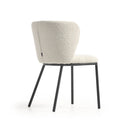 Carly Dining Chair | Ivory Boucle