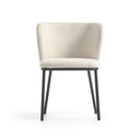 Carly Dining Chair | Ivory Boucle