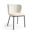 Carly Dining Chair | Ivory Boucle