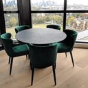 Classique Round Dining Table | Matt Dark Oak