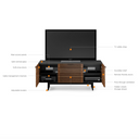 Corridor 8177 Entertainment Cabinet | Natural Walnut