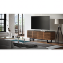 Corridor 8179 Tall Entertainment Cabinet | Natural Walnut
