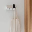 Cubby Coat Hook Organiser | White