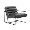 Cubic Armchair | Charcoal Velvet