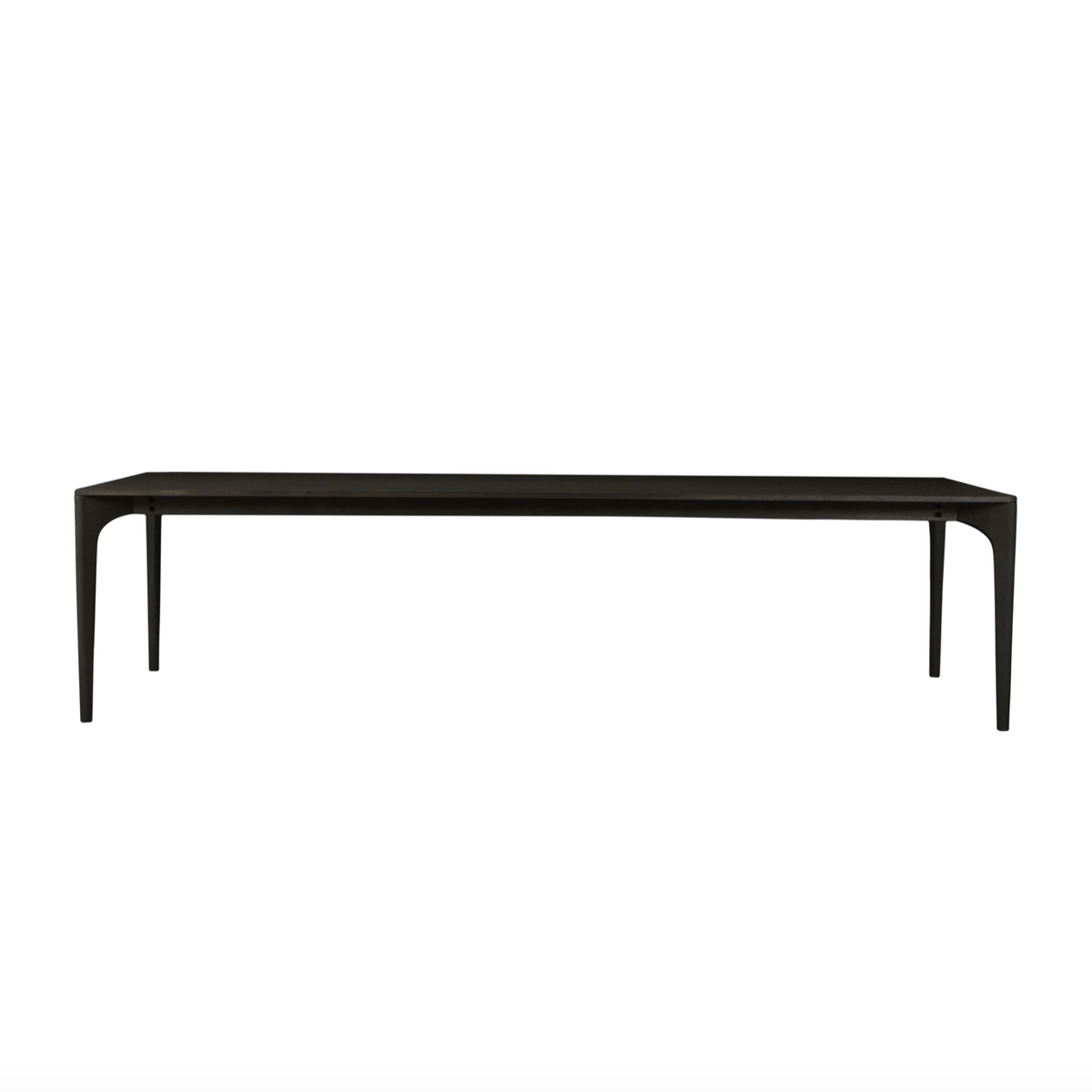 Huxley Curve Dining Table Black Oak CLU Living Pty Ltd