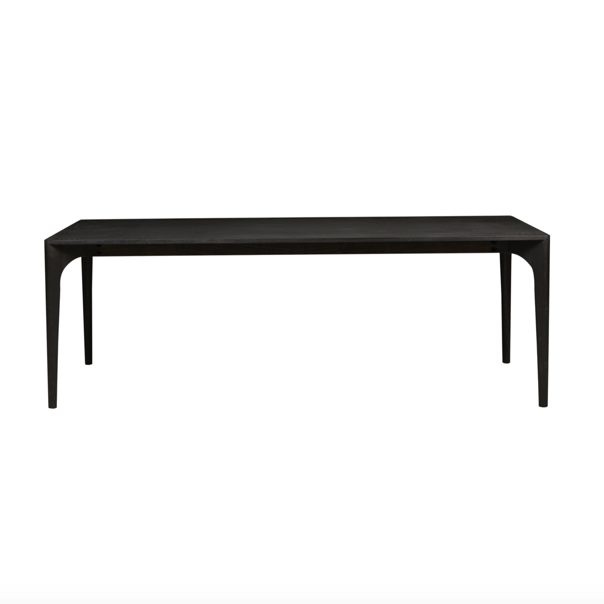 Huxley Curve Dining Table Black Oak CLU Living Pty Ltd