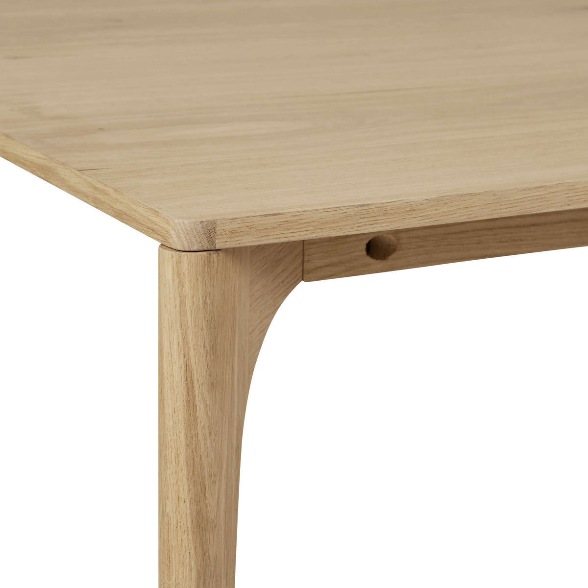Huxley Curve Dining Table Natural Oak CLU Living Pty Ltd