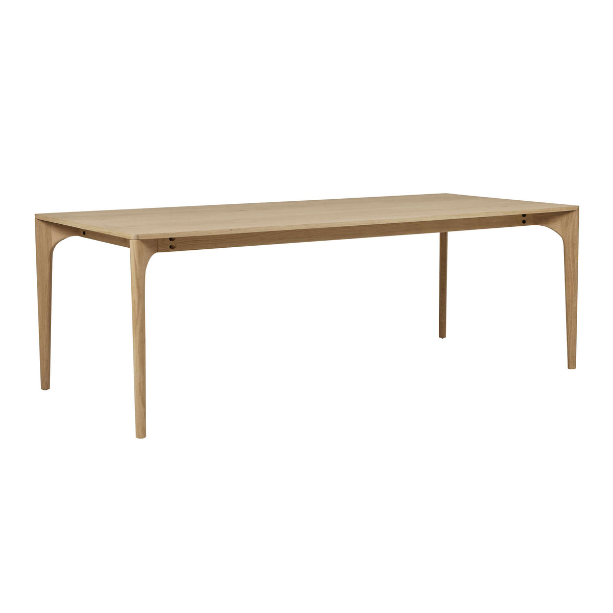 Huxley Curve Dining Table Natural Oak CLU Living Pty Ltd