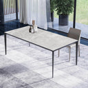 Calan Porcelain Dining Table | Sicily Grey
