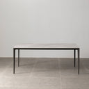 Calan Porcelain Dining Table | Sicily Grey