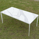 Calan Porcelain Dining Table | Calacatta Oro