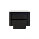 Jamie Bedside Table | White Marble