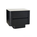 Jamie Bedside Table | White Marble