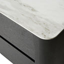 Jamie Bedside Table | White Marble