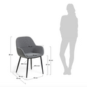 Kylie Dining Chair | Steel Blue