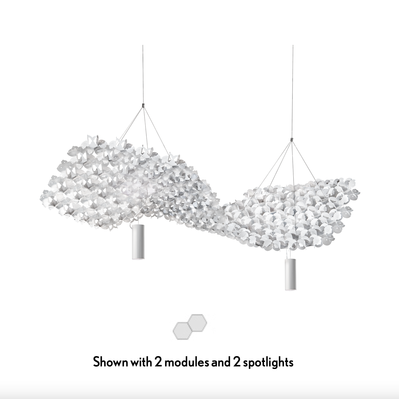 Nuvem Single Module Pendant w/Spotlight - CLU Living Pty Ltd