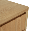 Oliver Fluted Bedside Table | Natural Ash