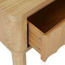Oliver Fluted Bedside Table | Natural Ash