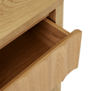 Oliver Fluted Bedside Table | Natural Ash