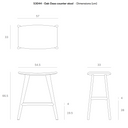 Osso Bench Barstool | Black