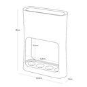 Oval Umbrella Stand | Black