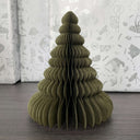 Paper Standing Christmas Tree | Olive Green