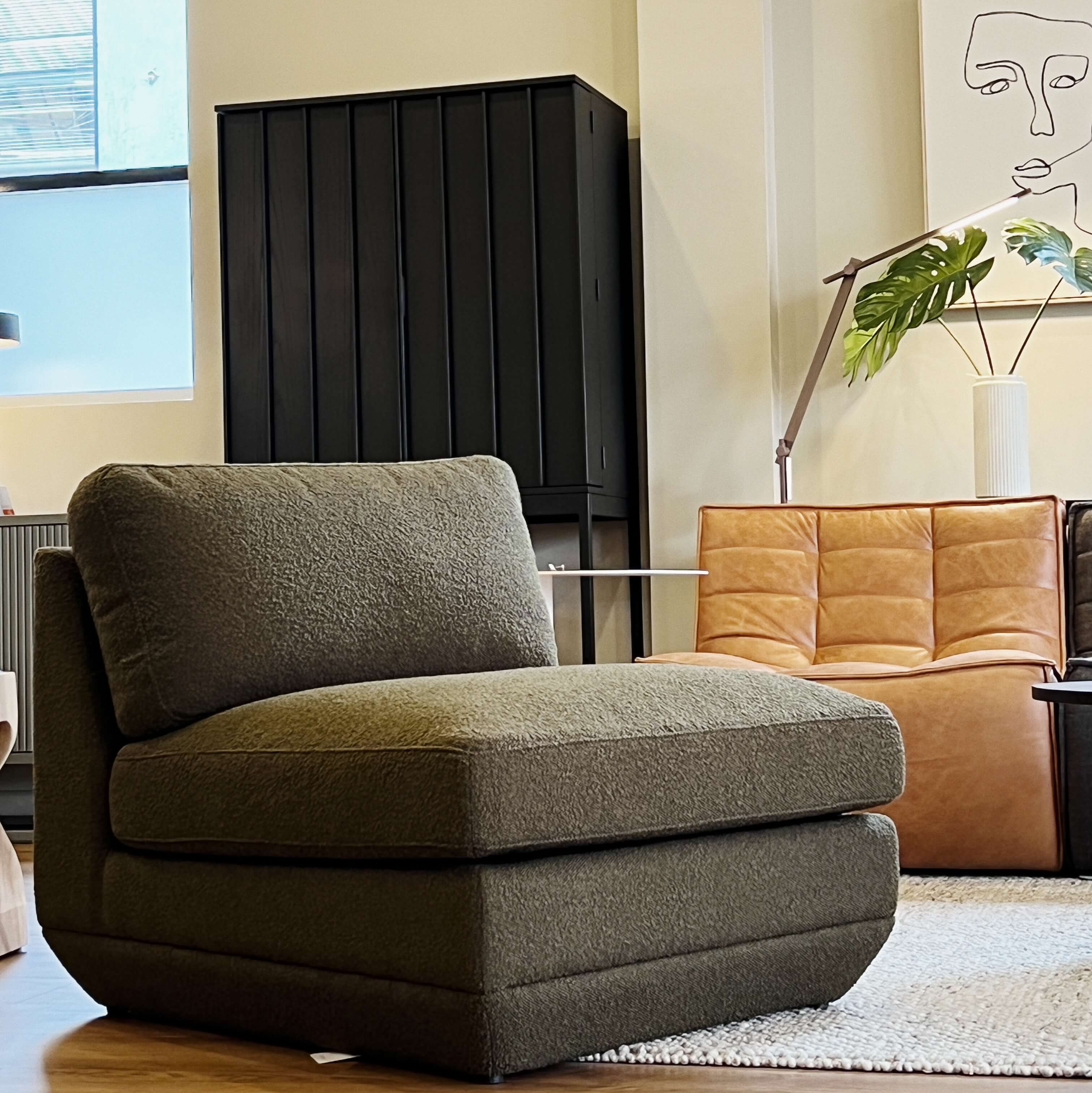 Cali tweed modular sofa deals