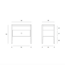 Spindle Bedside Table | Oak