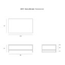 Stone Rectangular Marble Coffee Table | Dark Emperador