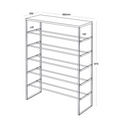 Tower Shoe Rack Console Table | Black