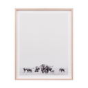 Travelling Herd Photographic Print | Black and white