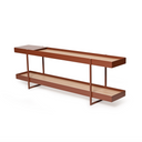 Tray Storage Low Bookshelf | Mungo Rust