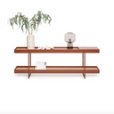 Tray Storage Low Bookshelf | Mungo Rust