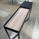 Tray Storage Console Table | Black
