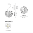Veli Foliage Pendant | Large